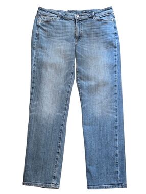 J. Jill Denim Relaxed Boyfriend Casual Classic Blue Jeans Size 14R EUC